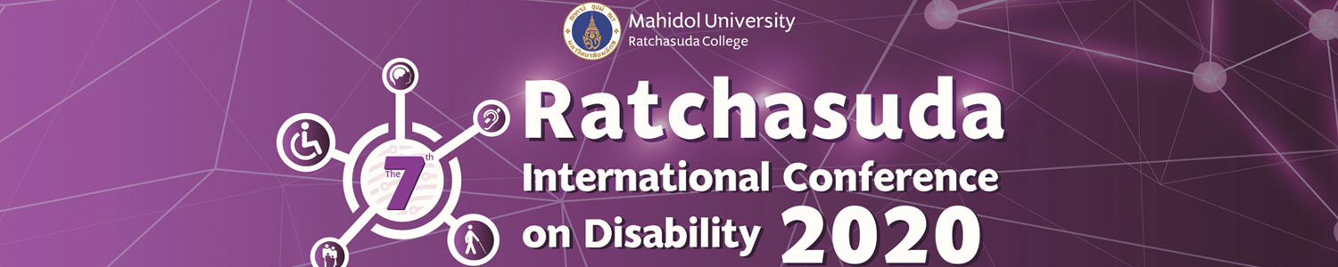 banner Ratchasuda International Conference on Disability 2020